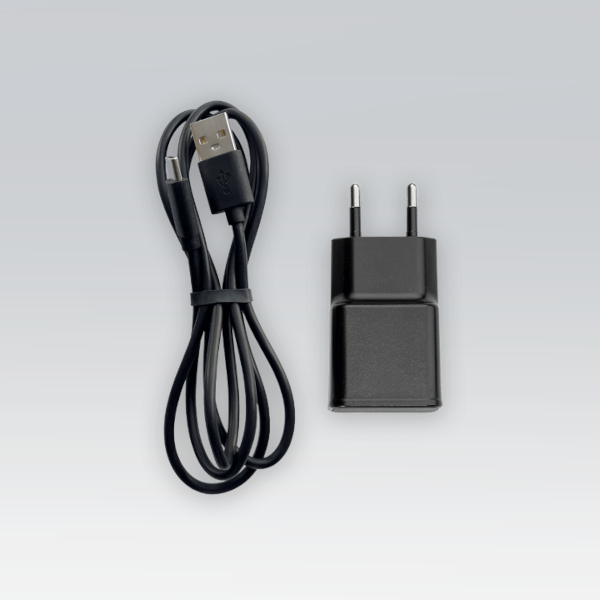 Usb kabel og stik sort produkt Laddkabel och Laddkontakt till Novafon och Lite