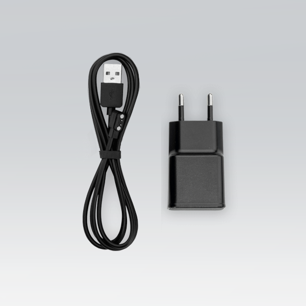 magnet kabel og stik sort produkt Laddkabel och laddkontakt till Novafon Plus 2