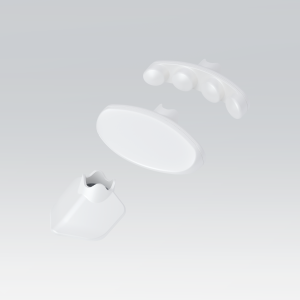 Fascie hvid produkt Fascia-set till max och max+